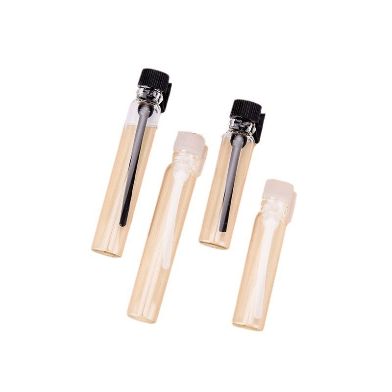 1ml/2ml transparent amber dropper bottle, perfume/essential oil sample bottle, small capacity amber glass dispensing bottle