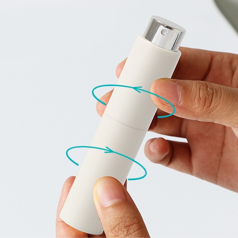 Discount Wholesale Wheat Straw Small Spray Bottle White Pla Biodegradable Dispenser Bottle 10ml Rotary Spray Bottle