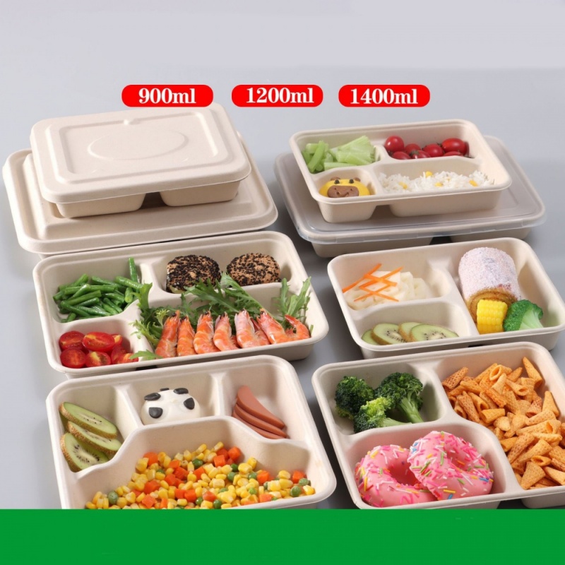 Biodegradable PLA Compostable Meal Boxes