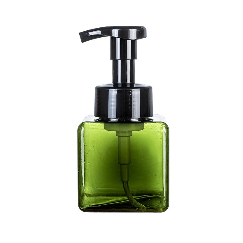 PETG mousse foaming bottle, press to dispense shampoo water.