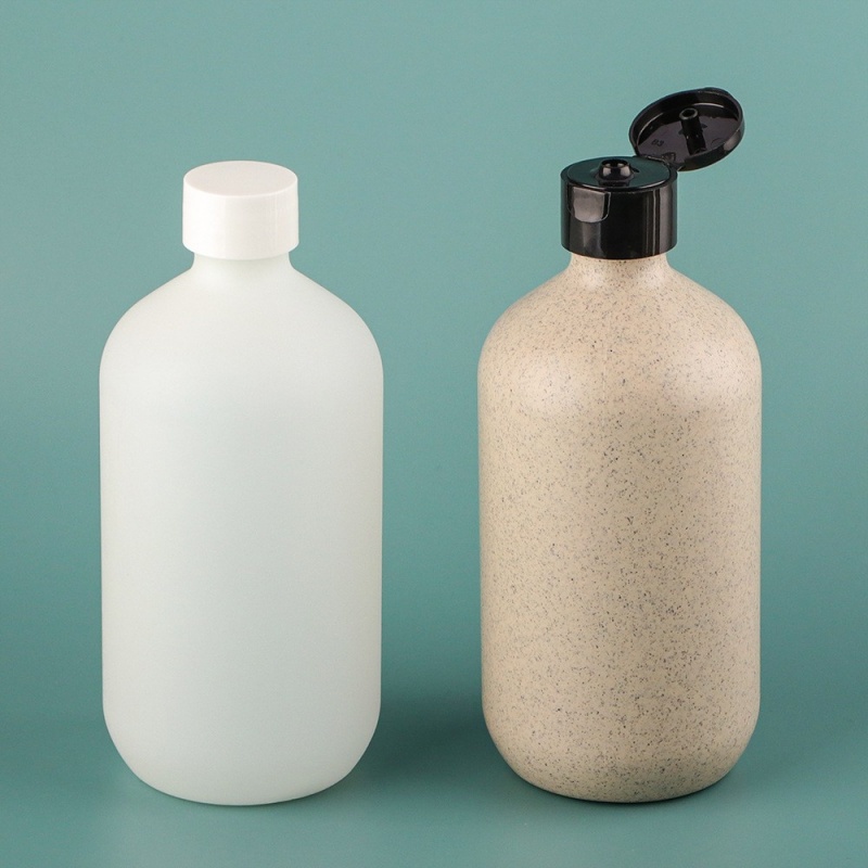 Degradable And Environmentally Friendly Wheat Straw Plus Hdpe Plastic Bottle Can Be Customized
