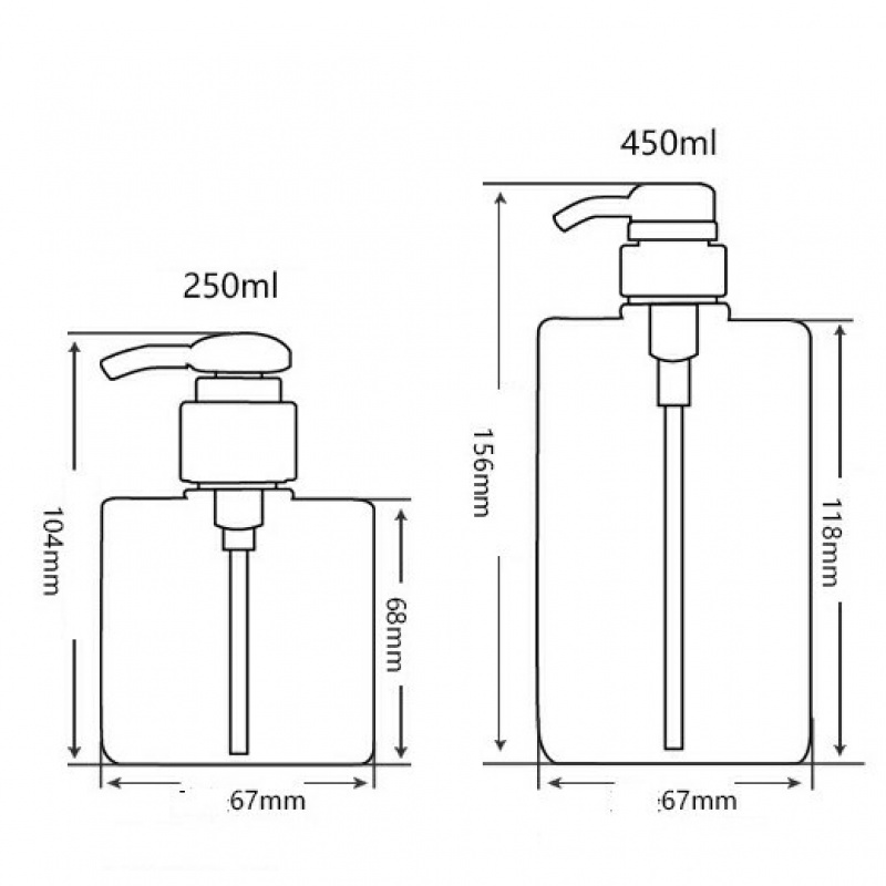 Square Transparent PCR Bottle