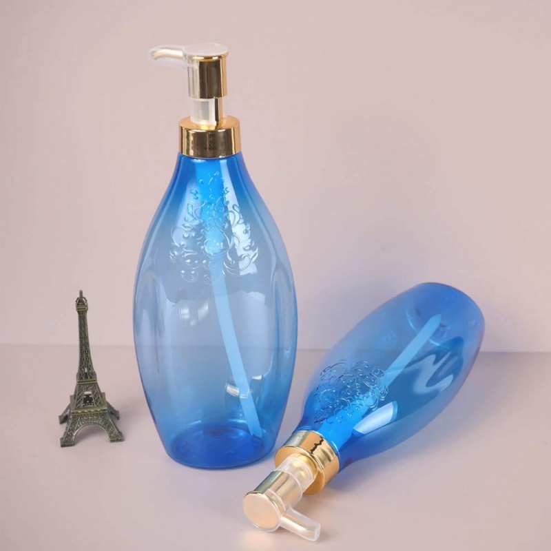 Wholesale Bulk Blue Empty 8 Oz Shampoo Lotion Pump Bottle