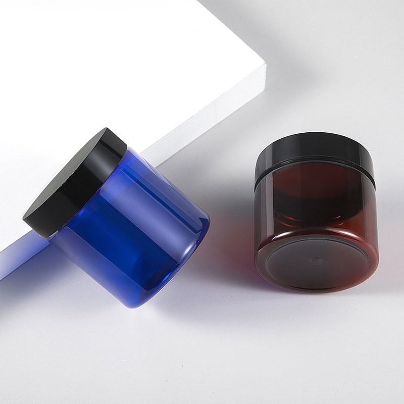 50g/80g PET cream container with plastic lid, wide-mouth bottle, food jar