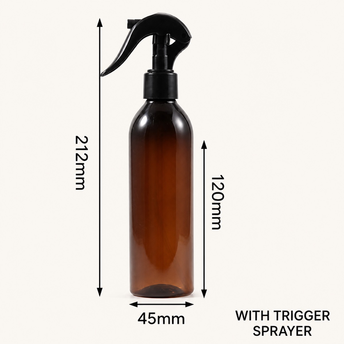 100ml 120ml 150ml 200ml 250ml 300ml White Black Amber PET Spray Bottle for Hair Salon Cleaning Fine Trigger