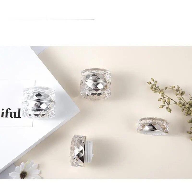 7g Diamond-Shaped Plastic Jar For Cosmetics Glitter Pots