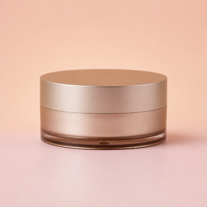 Factory Wholesale Private Custom AM Brand AM-D Model Empty Acrylic Plastic Jars 100g for Face Cream Screw Cap Silk Screen