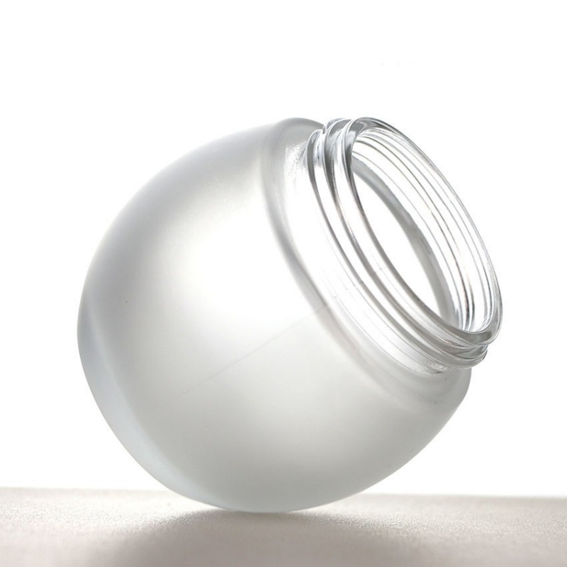 120g exfoliating cream jar/glass mask bottle