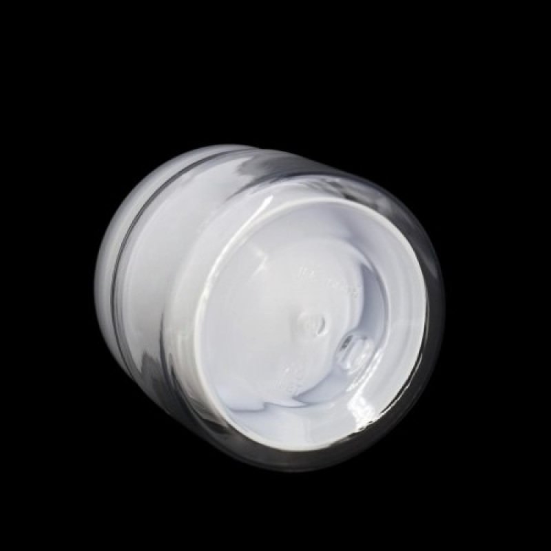 Empty White Wide Mouth PP Plastic Cosmetic Jars