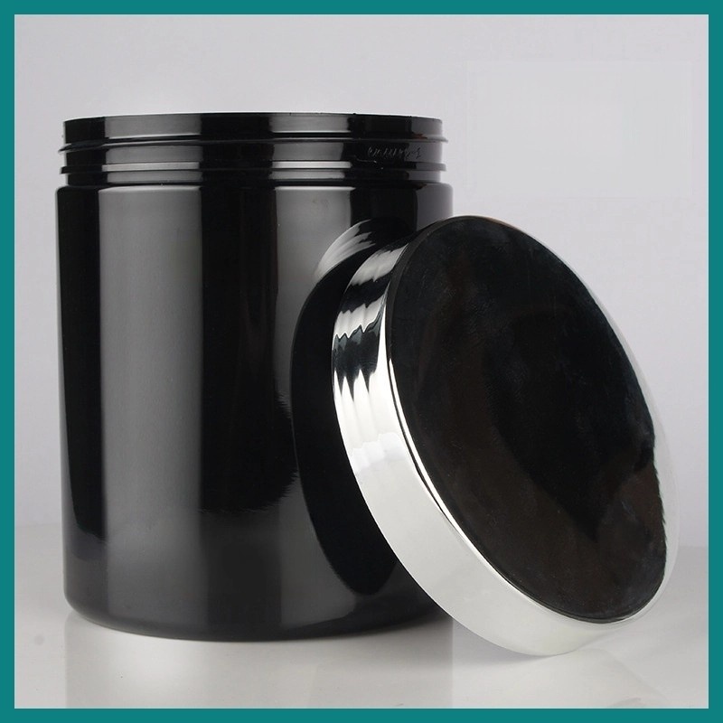 Plastic PP Black Plastic Cosmetic Jars