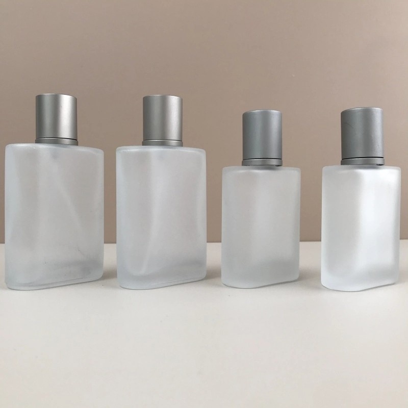 Matte Translucent Square Empty Perfume Spray Bottles