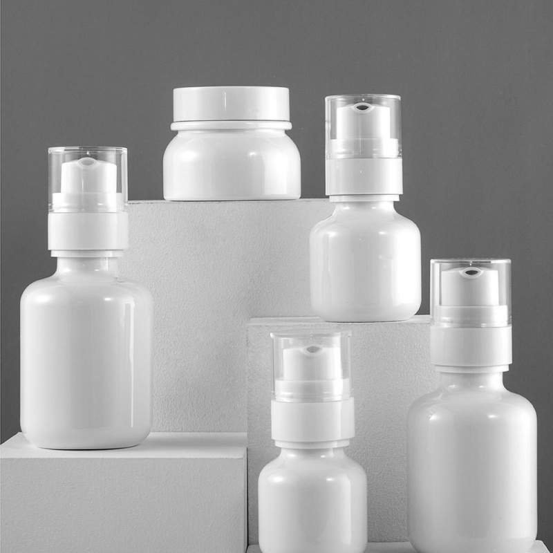 40/50g, 60/100/120ml Refill Bottles, White Cosmetic Bottles, Foundation, Medical Beauty Lotion, Cream Bottles