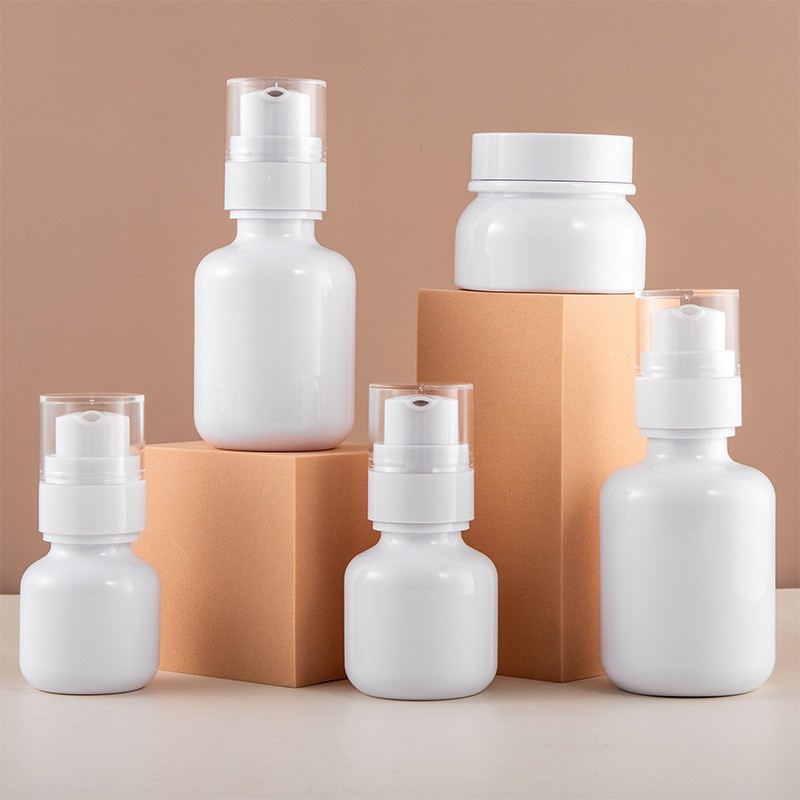 40/50g, 60/100/120ml Refill Bottles, White Cosmetic Bottles, Foundation, Medical Beauty Lotion, Cream Bottles