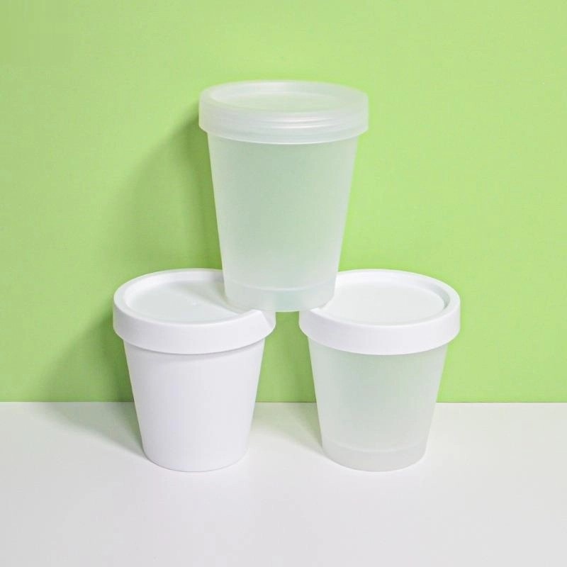 Wide Mouth Frosted Cosmetic Jars