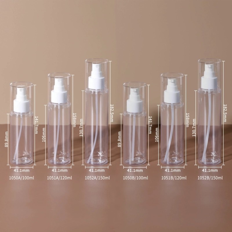 PET lotion dispensing bottles, 150/200/250/300ml toner spray bottles