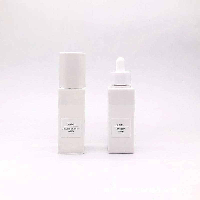White PETG Square Dropper Bottles