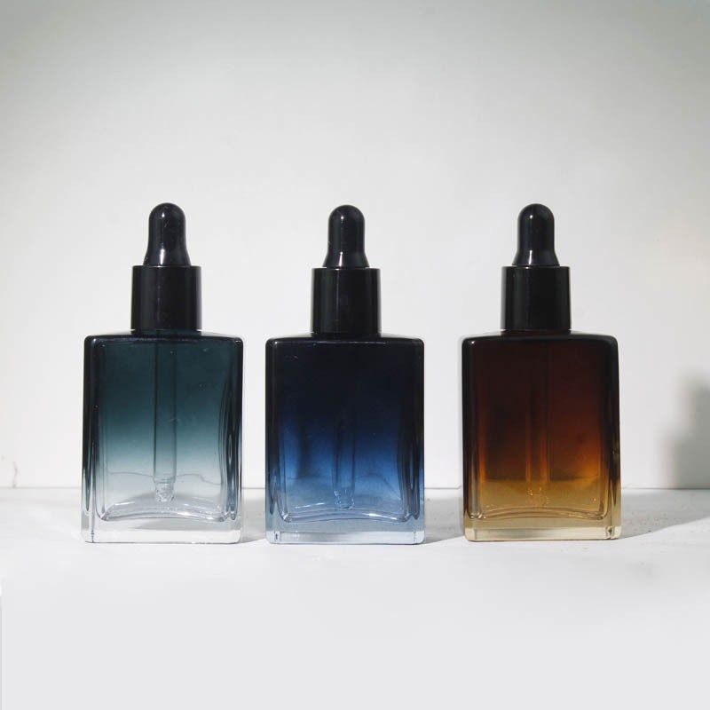 15ml dropper bottle, essential oil bottle, serum glass flat rectangular bottle