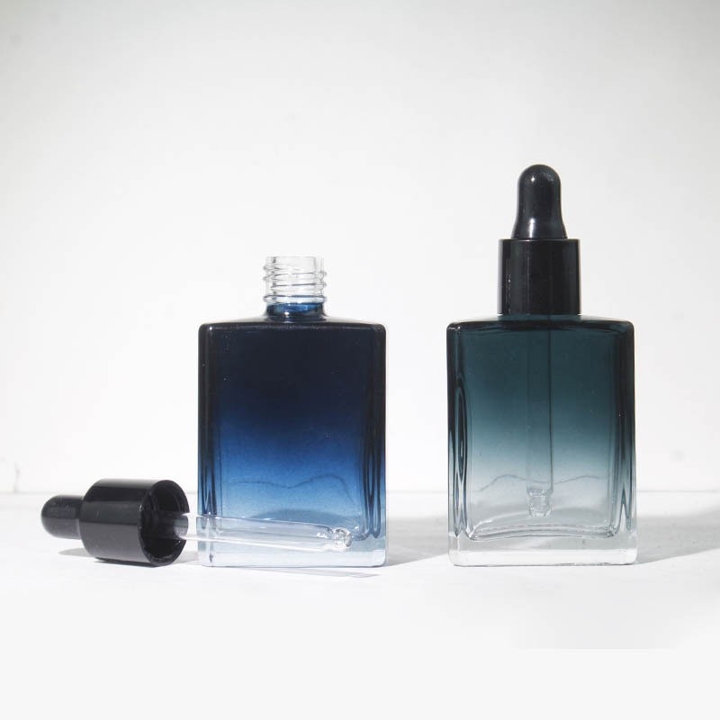15ml dropper bottle, essential oil bottle, serum glass flat rectangular bottle