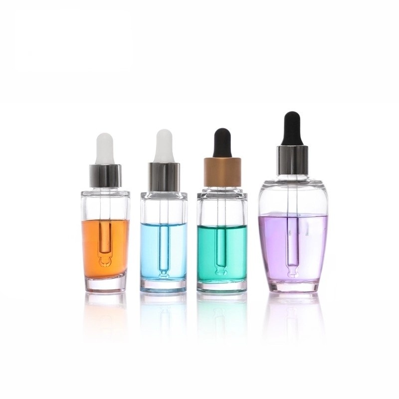 PETG gourd-shaped transparent essential oil bottle, dropper bottle, thick-walled and thick-bottomed empty bottle.