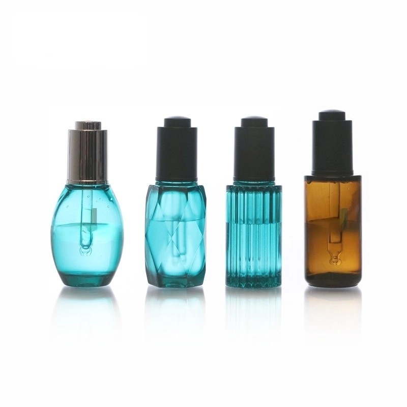 PETG gourd-shaped transparent essential oil bottle, dropper bottle, thick-walled and thick-bottomed empty bottle.