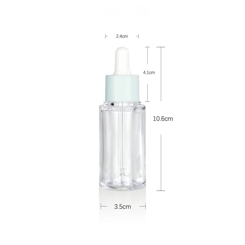 PETG gourd-shaped transparent essential oil bottle, dropper bottle, thick-walled and thick-bottomed empty bottle.