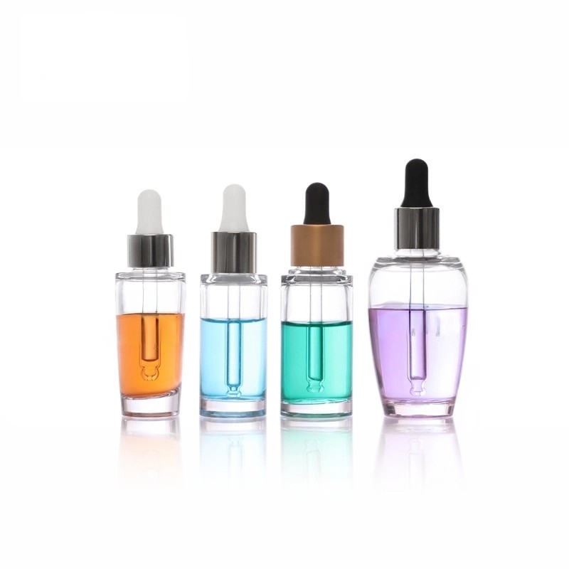 PETG gourd-shaped transparent essential oil bottle, dropper bottle, thick-walled and thick-bottomed empty bottle.