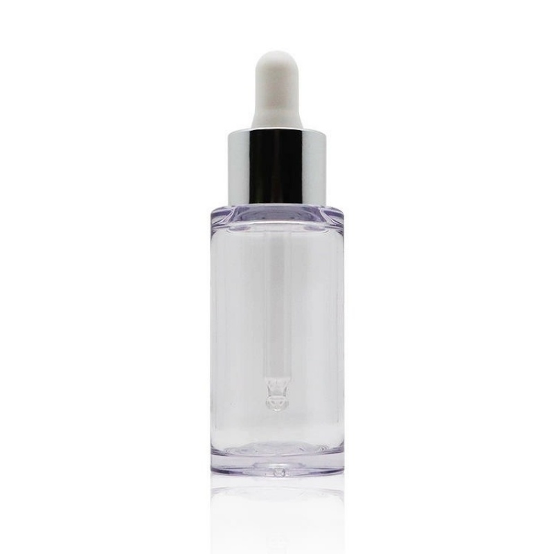 Factory-made 30ml thick-bottomed, thick-walled dropper bottles made of PETG plastic, straight and round.