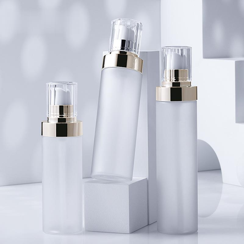 White Plastic Cosmetic Skincare Packaging Airless Pump Bottle