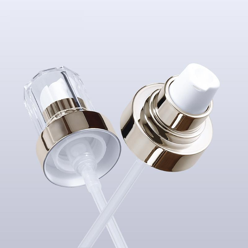 White Plastic Cosmetic Skincare Packaging Airless Pump Bottle