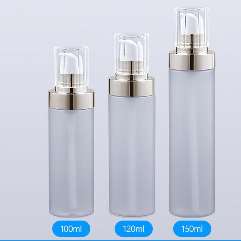 White Plastic Cosmetic Skincare Packaging Airless Pump Bottle