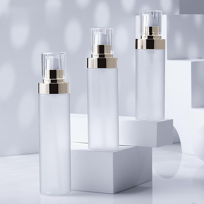White Plastic Cosmetic Skincare Packaging Airless Pump Bottle