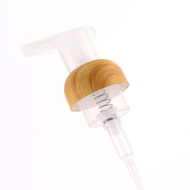 Bamboo And Wood Emulsion Pump 32 Teeth Bamboo Spray Head Plastic Dispenser Dispenser Bamboo And Wood Foam Pump