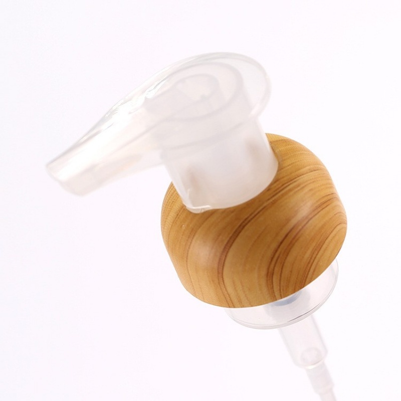 Bamboo And Wood Emulsion Pump 32 Teeth Bamboo Spray Head Plastic Dispenser Dispenser Bamboo And Wood Foam Pump